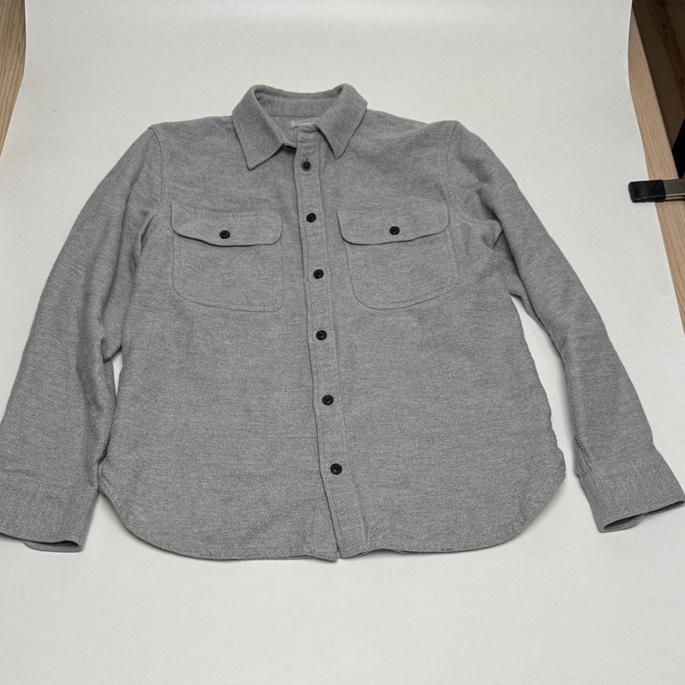 Everlane Men's Light Gray Shirt Jacket